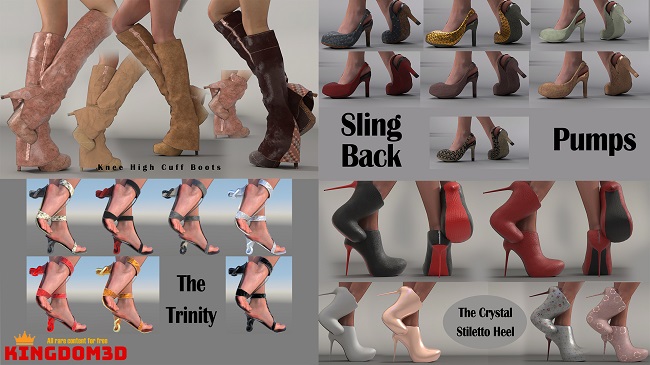 CC3. Shoes.Footwear Bundle