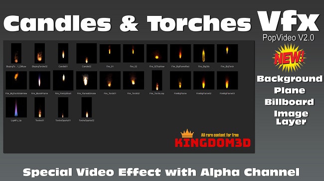 Vfx Candles & Torches Video Special Effect