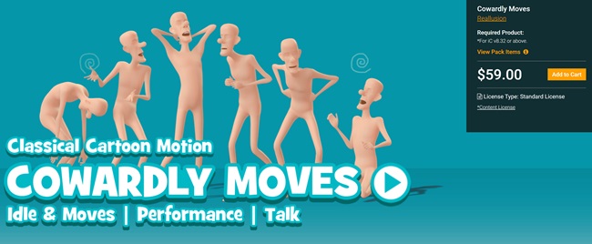 Classical Cartoon Motion: Cowardly Moves