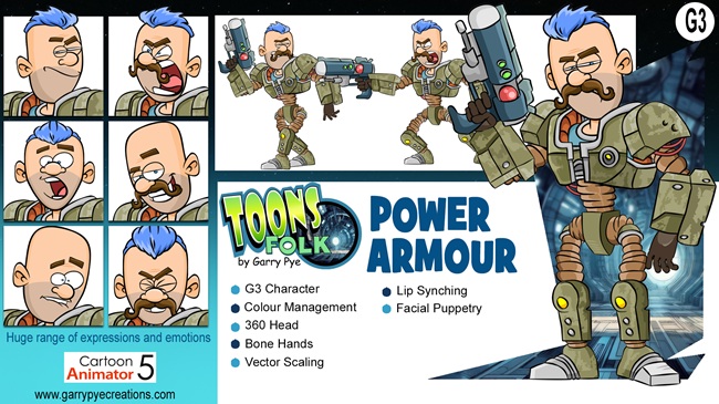 Toons Folk – Scifi – Power Armour