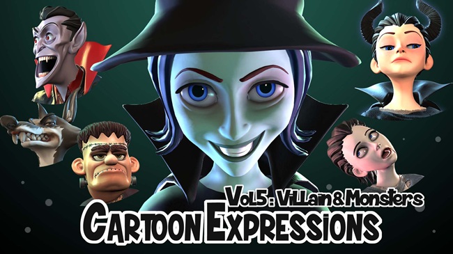 Cartoon Expressions_Villain & Monsters