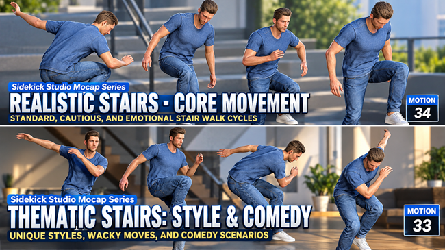 Realistic & Thematic Stairs Bundle