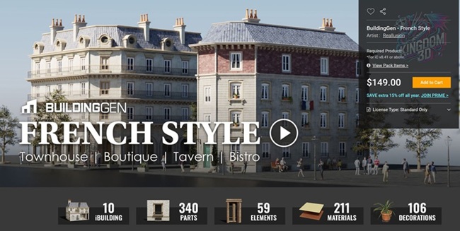 BuildingGen - French Style
